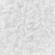 Miyuki quarter tila 5x1.2mm Perlen - White opaque matted QTL-402F